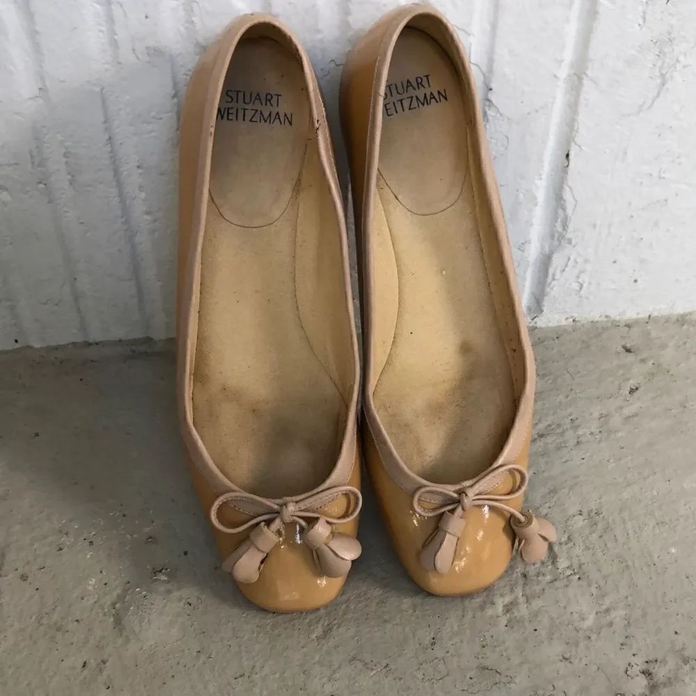 Stuart Weitzman  patent leather ballet flats